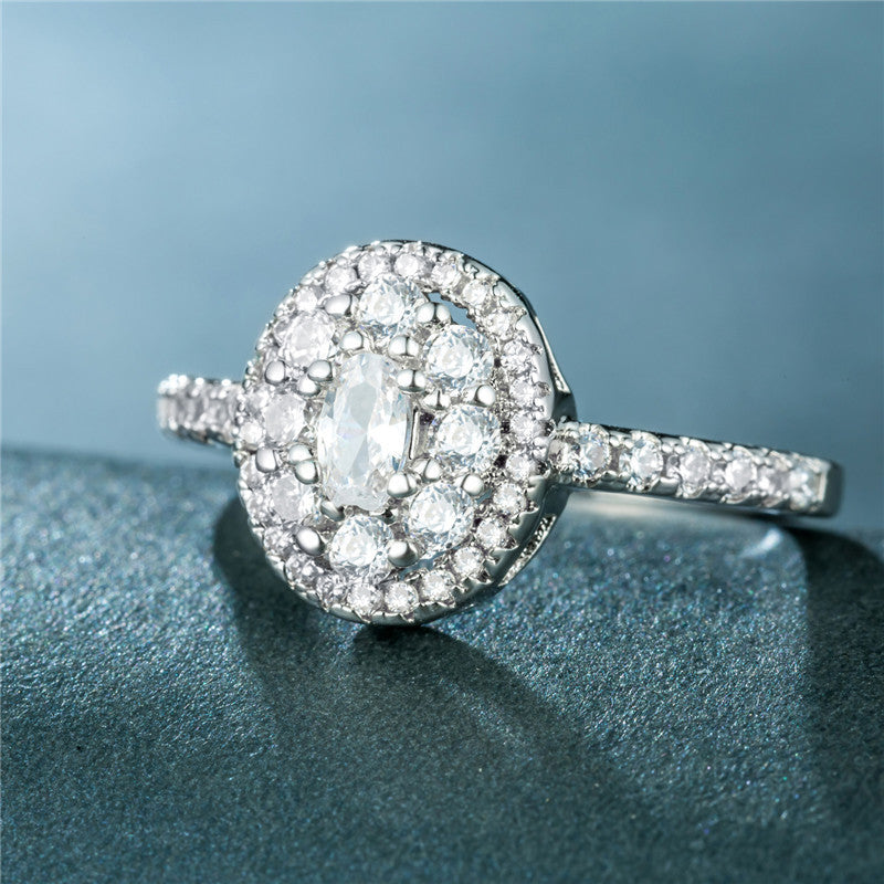 Fashion wild full diamond zircon ring female party party ring hand jewelry - Bellarte Enchanté Fashion wild full diamond zircon ring female party party ring hand jewelry